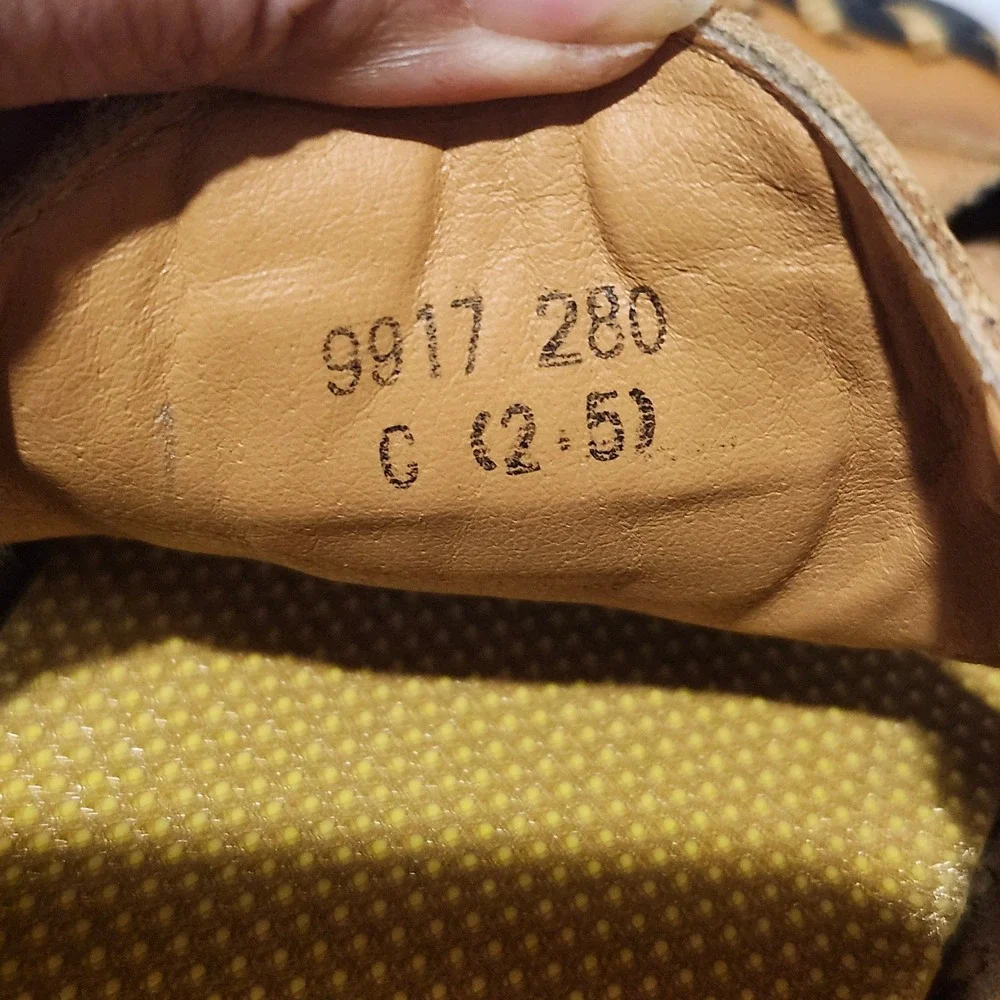 CLOHCO Mens Leather Fisherman Sandals 9917 280 Tan Brown Slip On Loafers Size 10